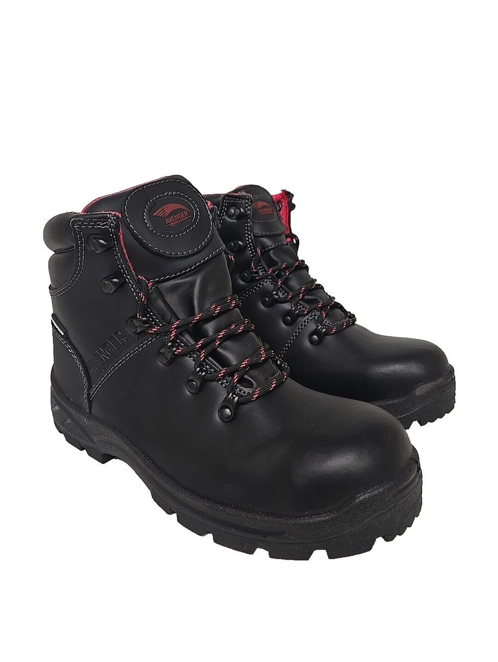 Avenger Women's A18124 6" Composite Toe Work Boot Black Size 8.5D